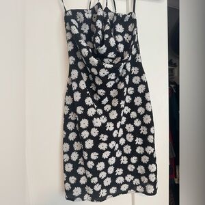 Sabo Skirt Black and White Floral Mini Dress